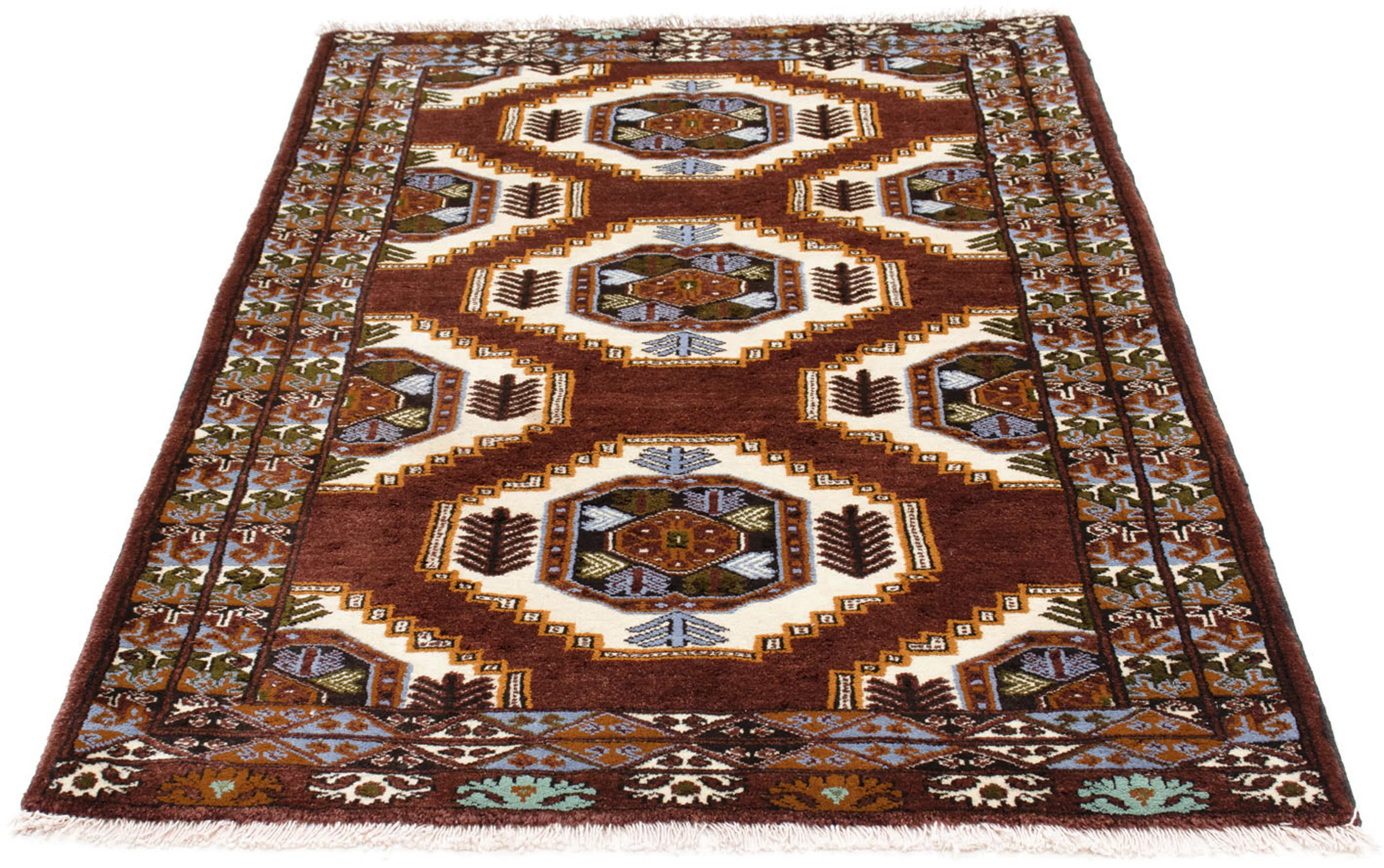 morgenland Orientteppich »Belutsch - 160 x 102 cm - braun«, rechteckig, Woh günstig online kaufen