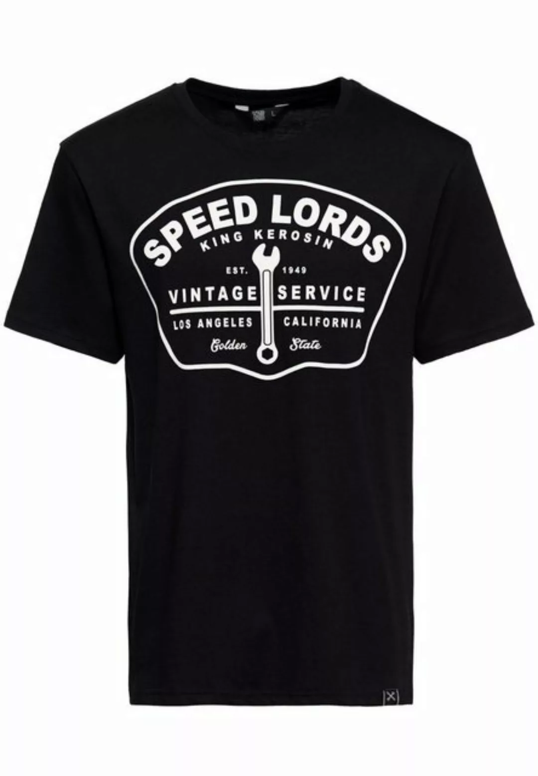 KingKerosin Print-Shirt Speed Lords 1949 (1-tlg) front Print im Vintage Sti günstig online kaufen