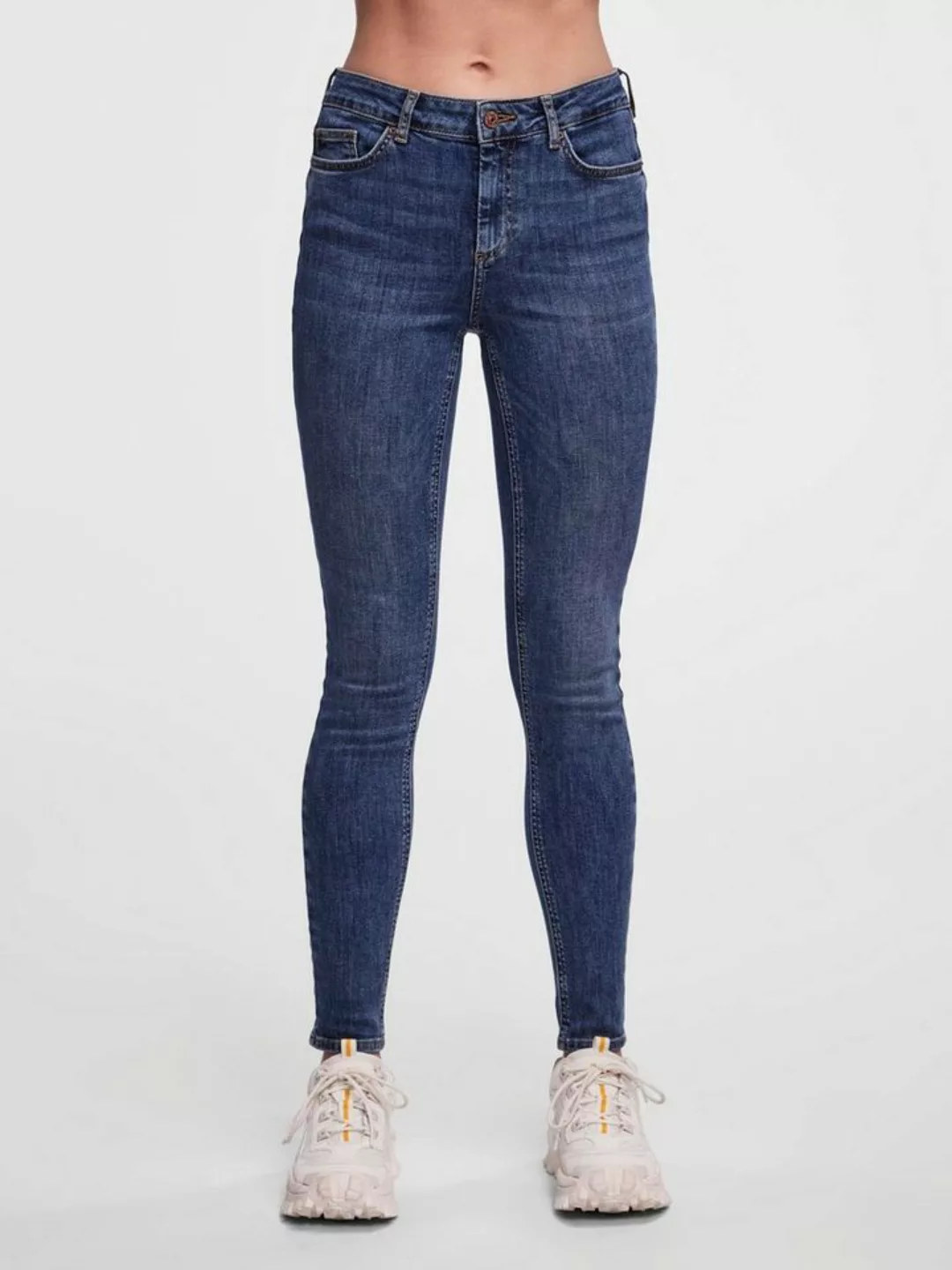 pieces Skinny-fit-Jeans PCDELLY SKN MW MB184 NOOS BC günstig online kaufen