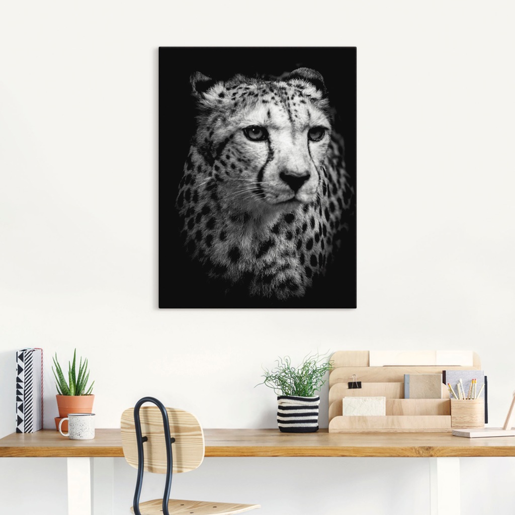 Artland Wandbild »Der Gepard«, Wildtiere, (1 St.), als Alubild, Outdoorbild günstig online kaufen