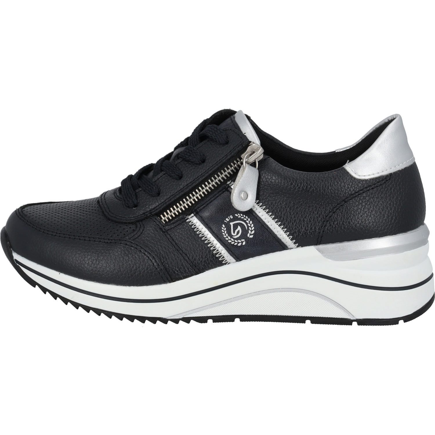 Remonte Keilsneaker, Freizeitschuh, Halbschuh, Schnürschuh mit Metallic-Kon günstig online kaufen