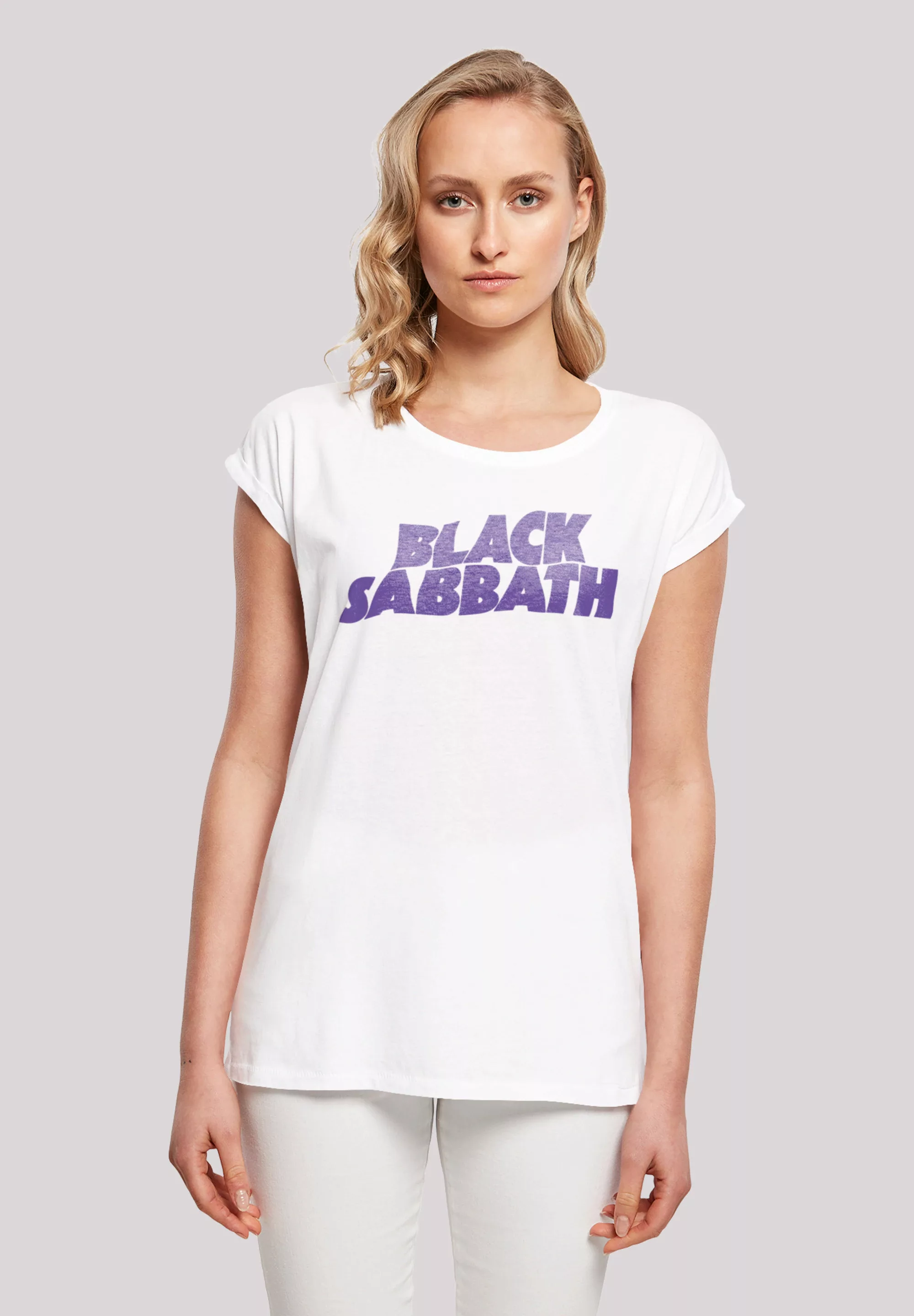 F4NT4STIC T-Shirt "Black Sabbath Heavy Metal Band Wavy Logo Black" günstig online kaufen
