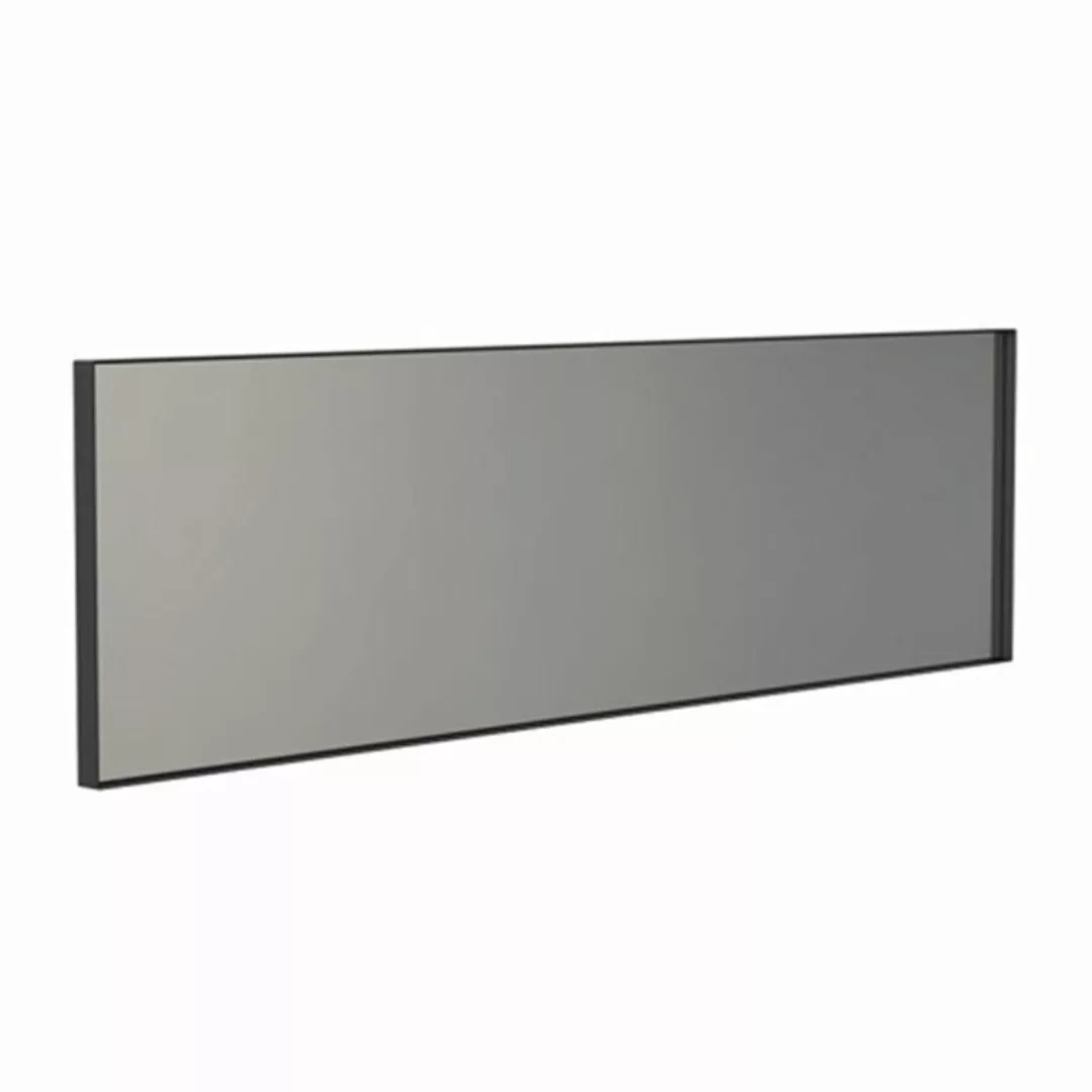 FROST - Unu 4137 Spiegel 140x40cm - schwarz/mit schmalem Regalrahmen/T 3cm günstig online kaufen