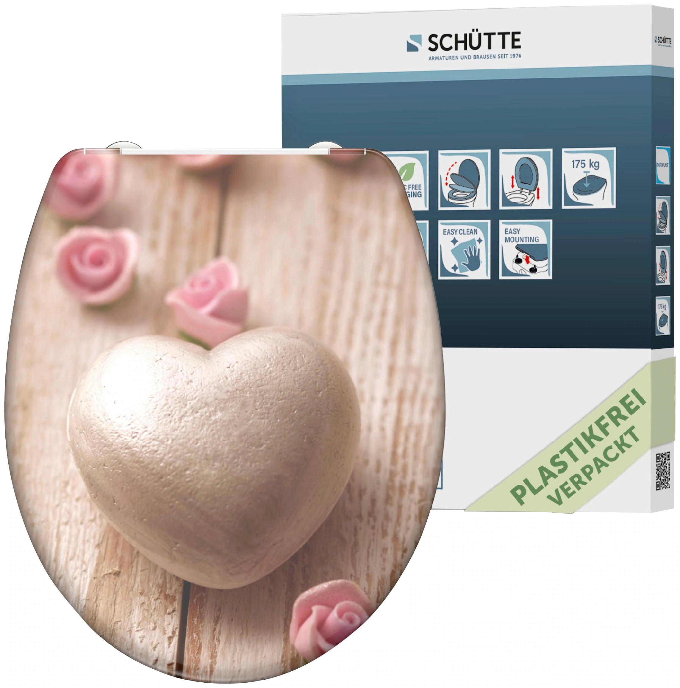 Schütte WC-Sitz "Romantik", Duroplast, mit Absenkautomatik und Schnellversc günstig online kaufen