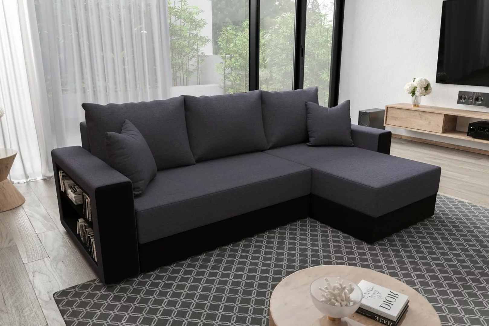 ALTDECOR Ecksofa JORKI, Couch mit Schlaffunktion, Wohnzimmer - Wohnlandscha günstig online kaufen