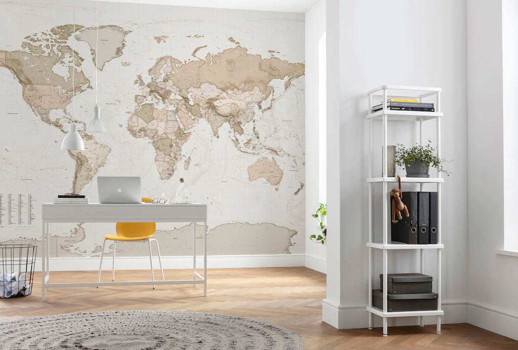 Komar Fototapete Earth Map B/L: ca. 350x250 cm günstig online kaufen