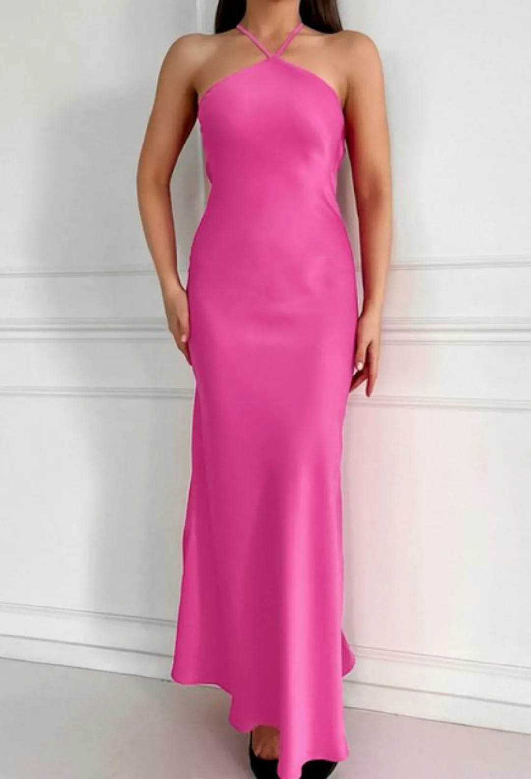 SEGUEN Sommerkleid Sexy ärmelloses Kleid mit hängendem Ausschnitt und hoher günstig online kaufen