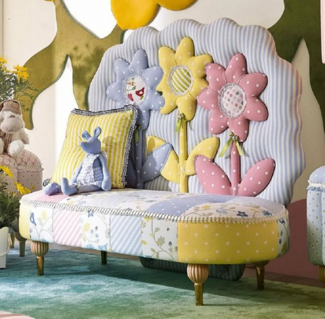 Casa Padrino Kindersofa Luxus Kindersofa Sonnenblumen Bunt - Kinderzimmer S günstig online kaufen