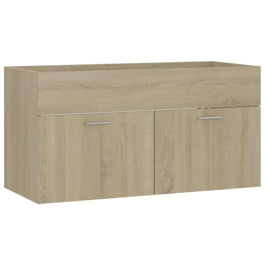 Waschbeckenunterschrank Sonoma-eiche 90x38,5x46 Cm Spanplatte günstig online kaufen