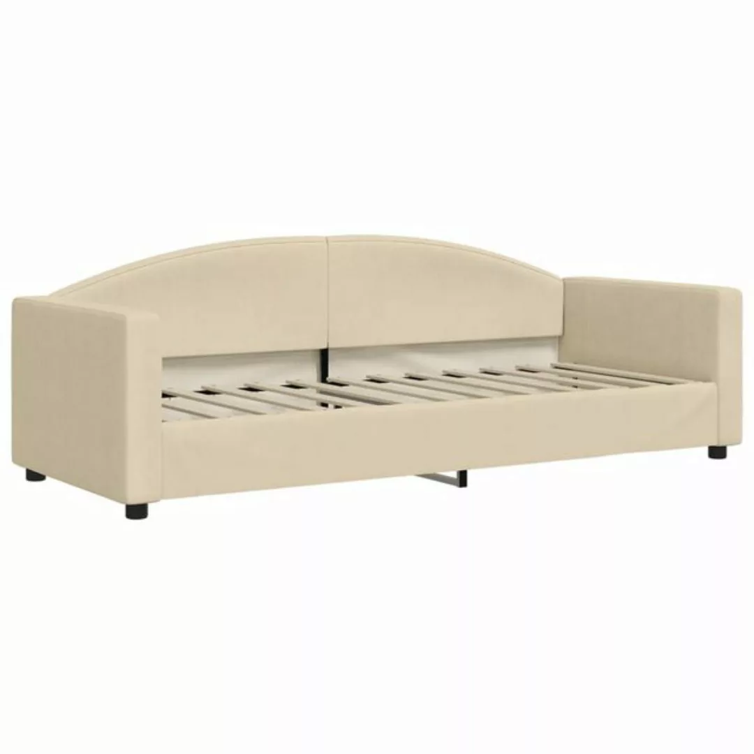 vidaXL Bett Tagesbett Creme 80x200 cm Stoff günstig online kaufen