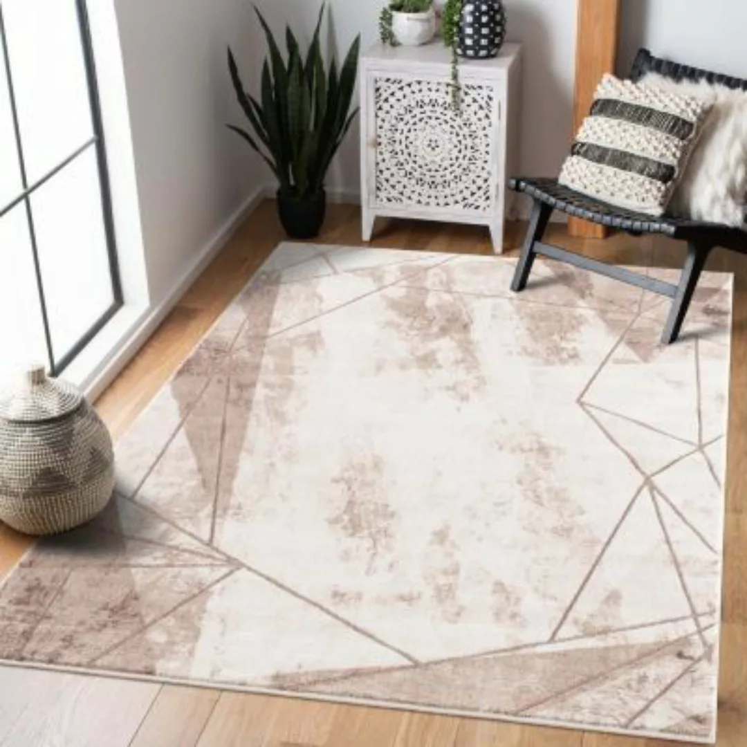 carpet city® Teppich Kurzflor Modern - Abstrakt - Wohnzimmer, Schlafzimmer günstig online kaufen