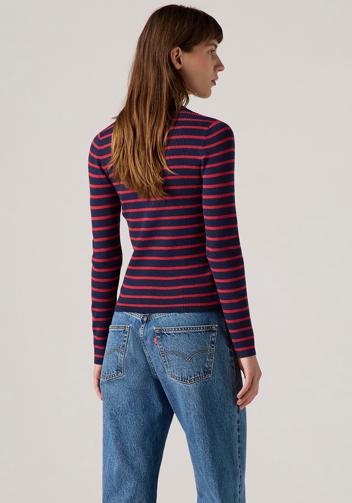 Levis Strickpullover "RIB SWEATER", mit Batwing Logo günstig online kaufen