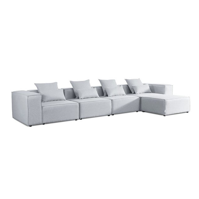 HOME DELUXE Sofa FINO - XL, Individuell Stellbar 5 Teile, Wohnlandschaft, C günstig online kaufen