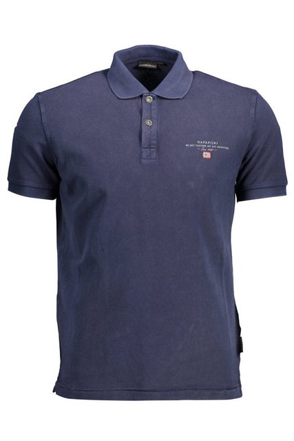 Napapijri Poloshirt Modisches Herren-Poloshirt in Blau mit Stickerei günstig online kaufen