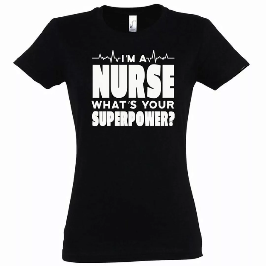 Youth Designz T-Shirt "I Am A Nurse, What´s Your Superpower?" Damen Shirt m günstig online kaufen