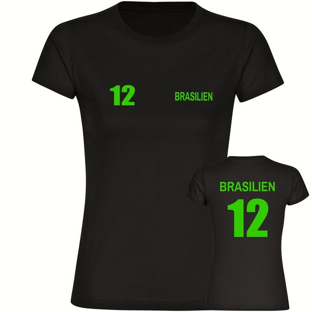 multifanshop T-Shirt Damen Brasilien - Trikot 12 - Frauen günstig online kaufen