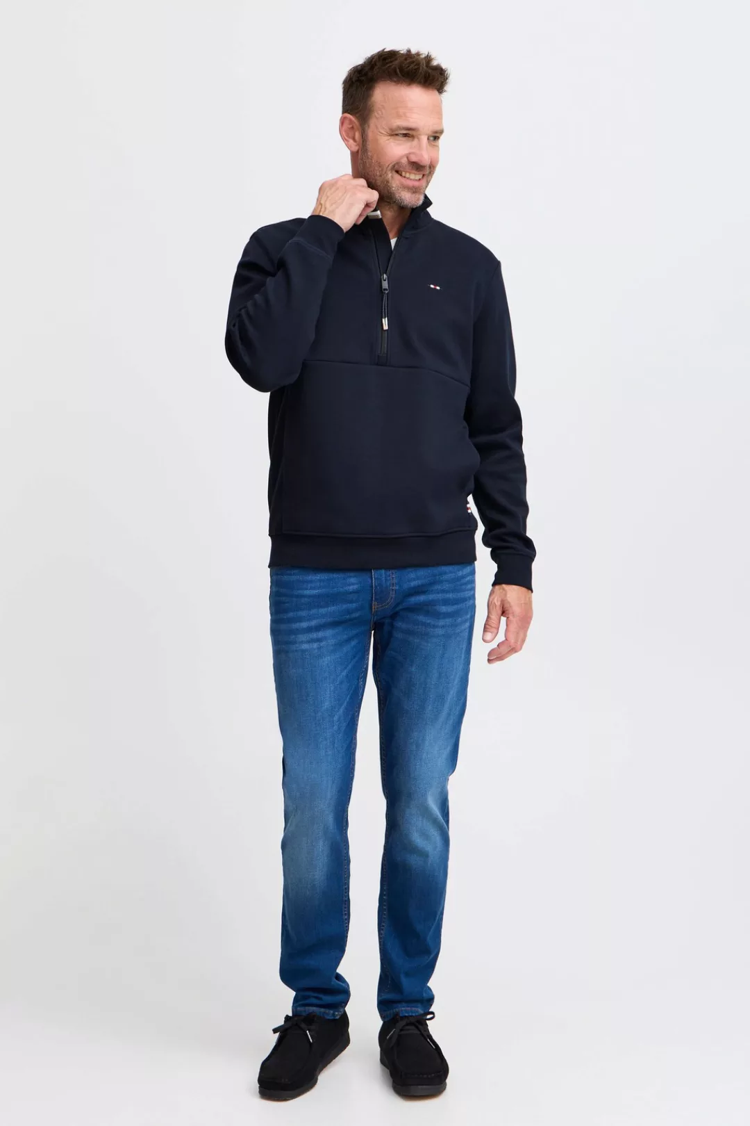 FQ1924 Troyer "Troyer FQWILLIAM zipneck sweatshirt" günstig online kaufen