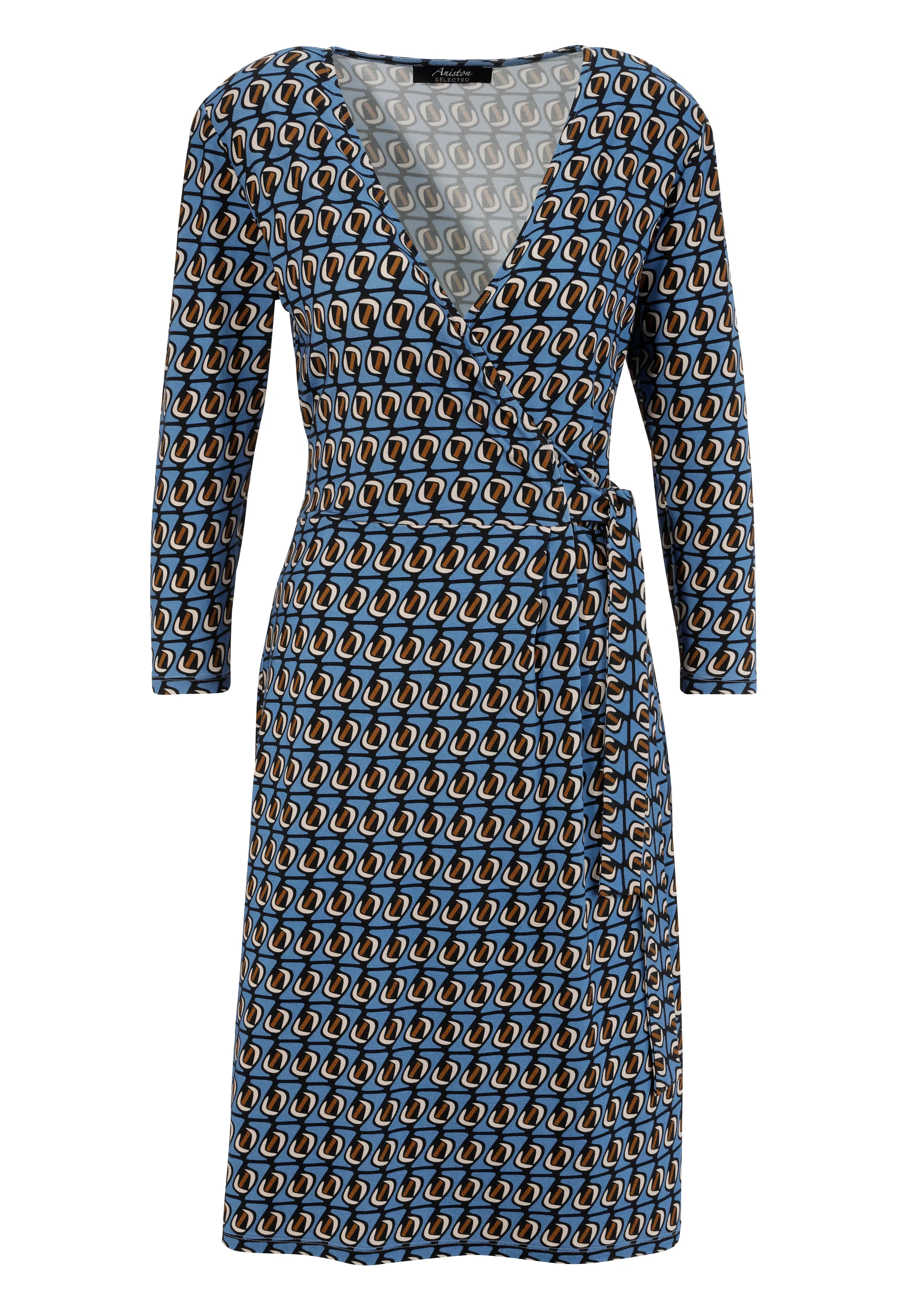 Aniston SELECTED Jerseykleid, mit Ausschnitt in Wickeloptik günstig online kaufen