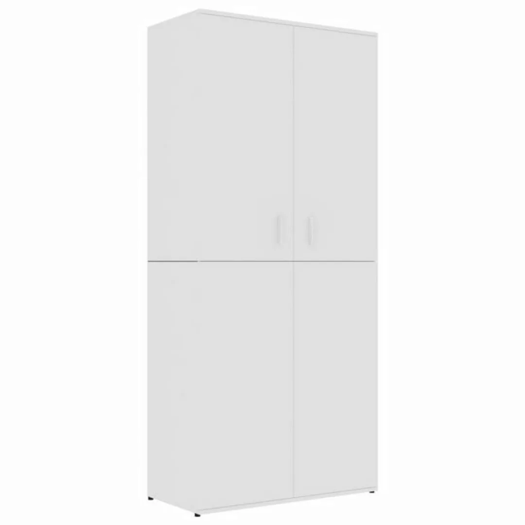 furnicato Schuhschrank Weiß 80×39×178 cm Holzwerkstoff günstig online kaufen