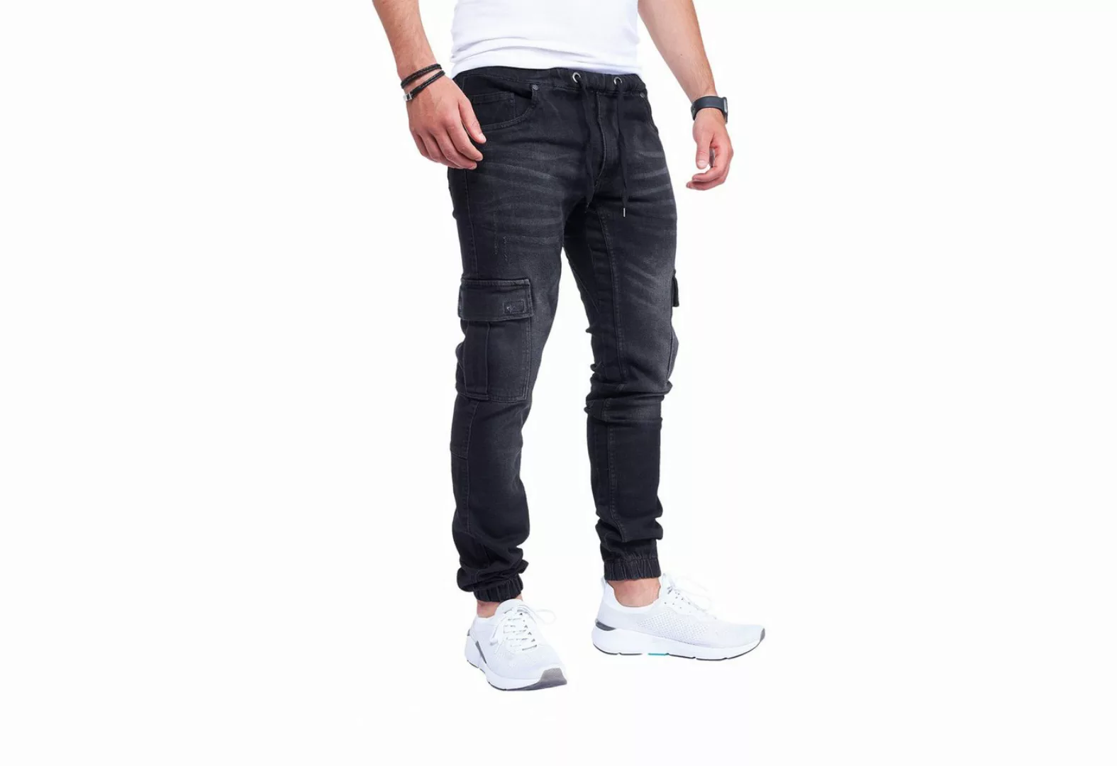 Styleko Cargohose 8003 Cargo Jeans Herren Cargohose für Herren Jeans Cargoh günstig online kaufen