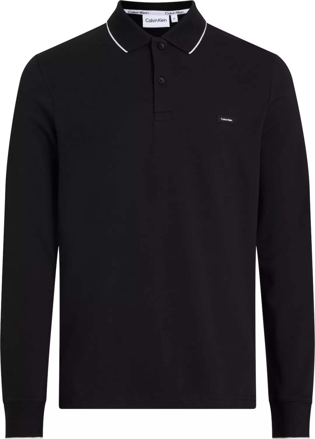Calvin Klein Big&Tall Langarm-Poloshirt "BT STRETCH PIQUE TIPPING LS POLO", günstig online kaufen