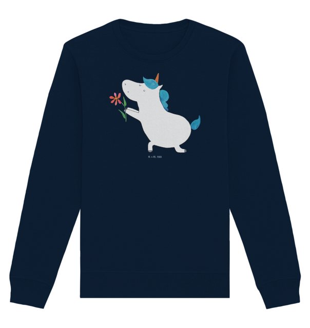 Mr. & Mrs. Panda Longpullover Größe M Einhorn Blume - French Navy - Geschen günstig online kaufen