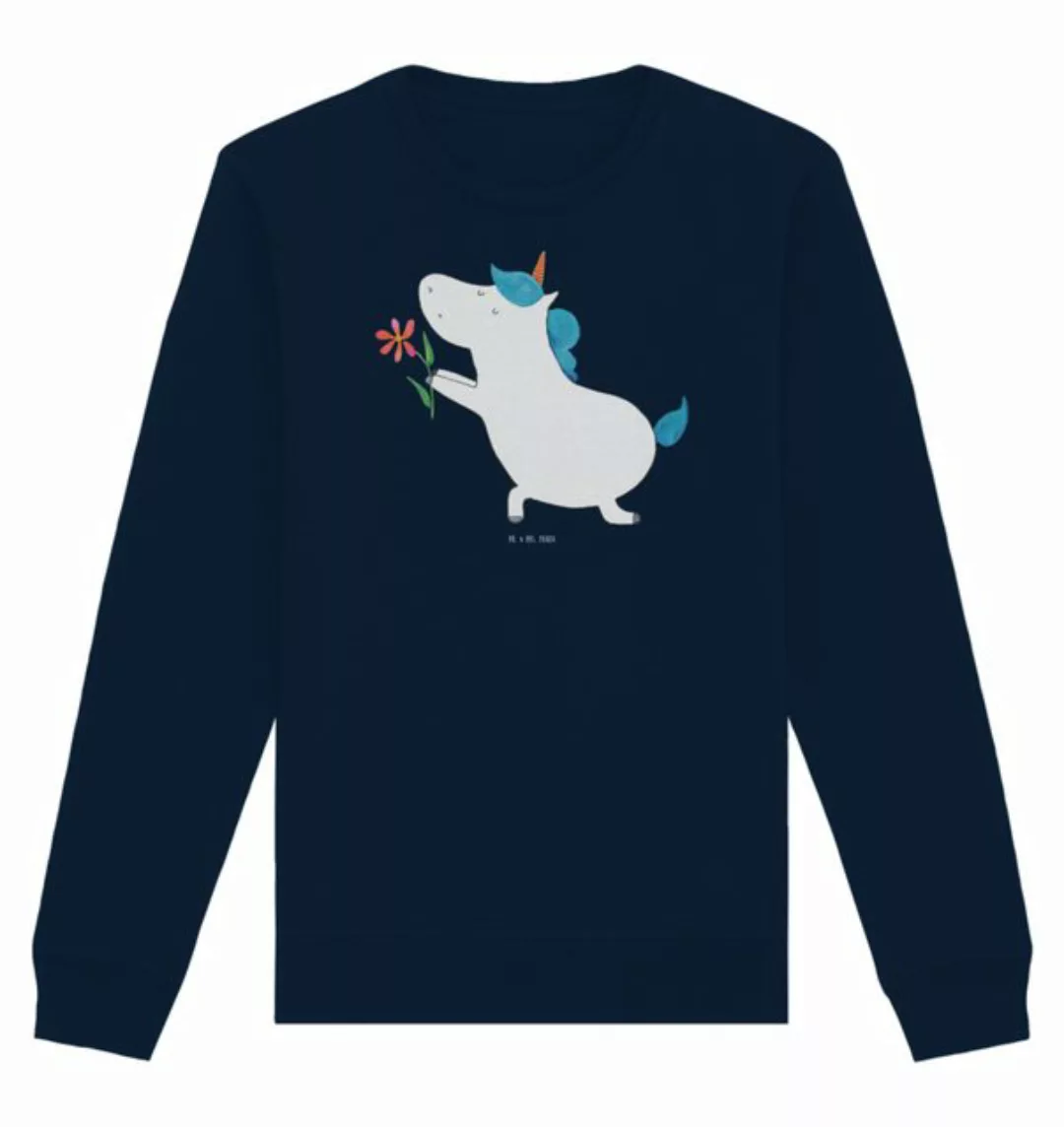 Mr. & Mrs. Panda Longpullover Größe S Einhorn Blume - French Navy - Geschen günstig online kaufen