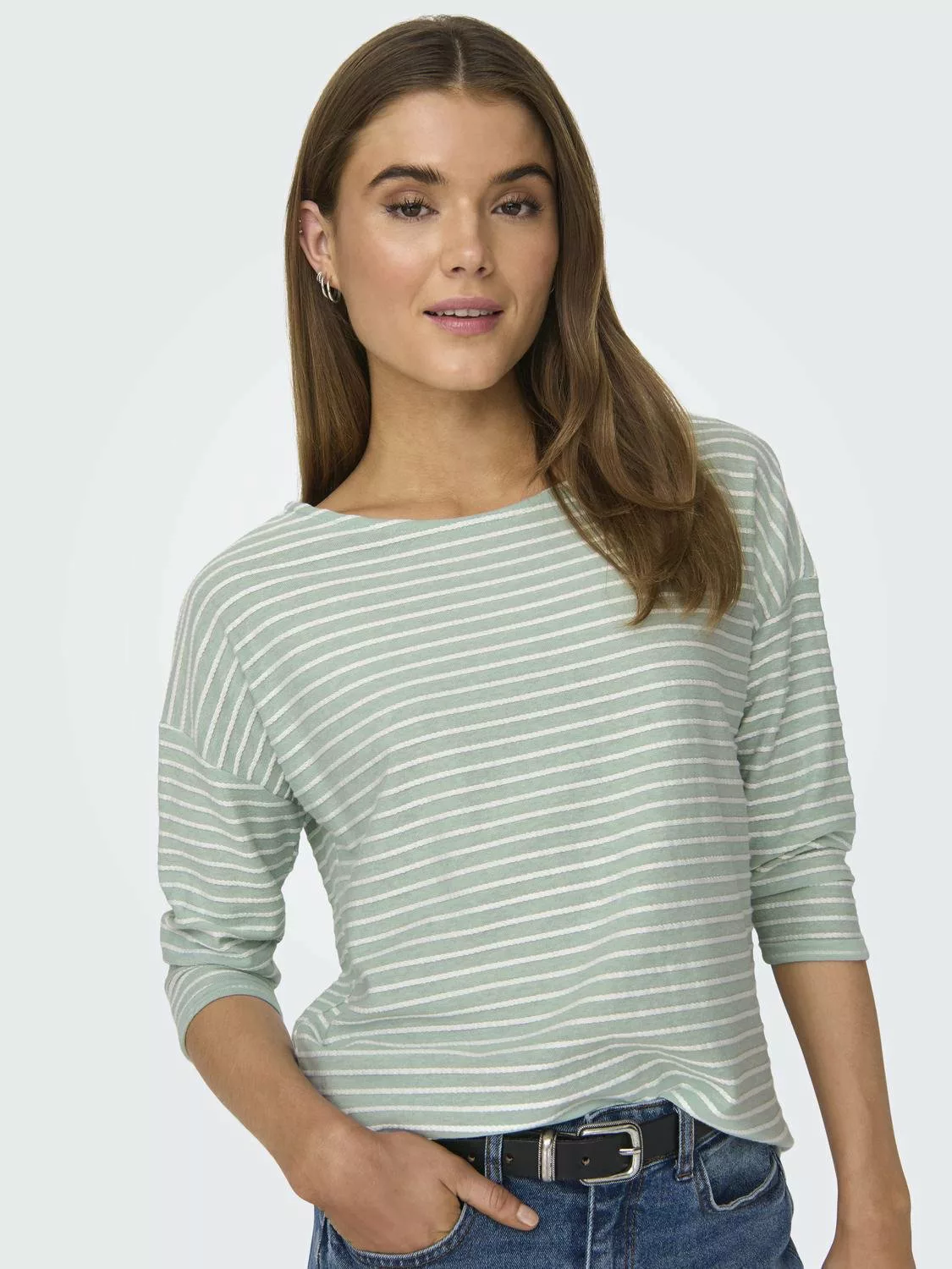 ONLY 3/4-Arm-Shirt ONLELLY 3/4 BOATNECK TOP JRS günstig online kaufen