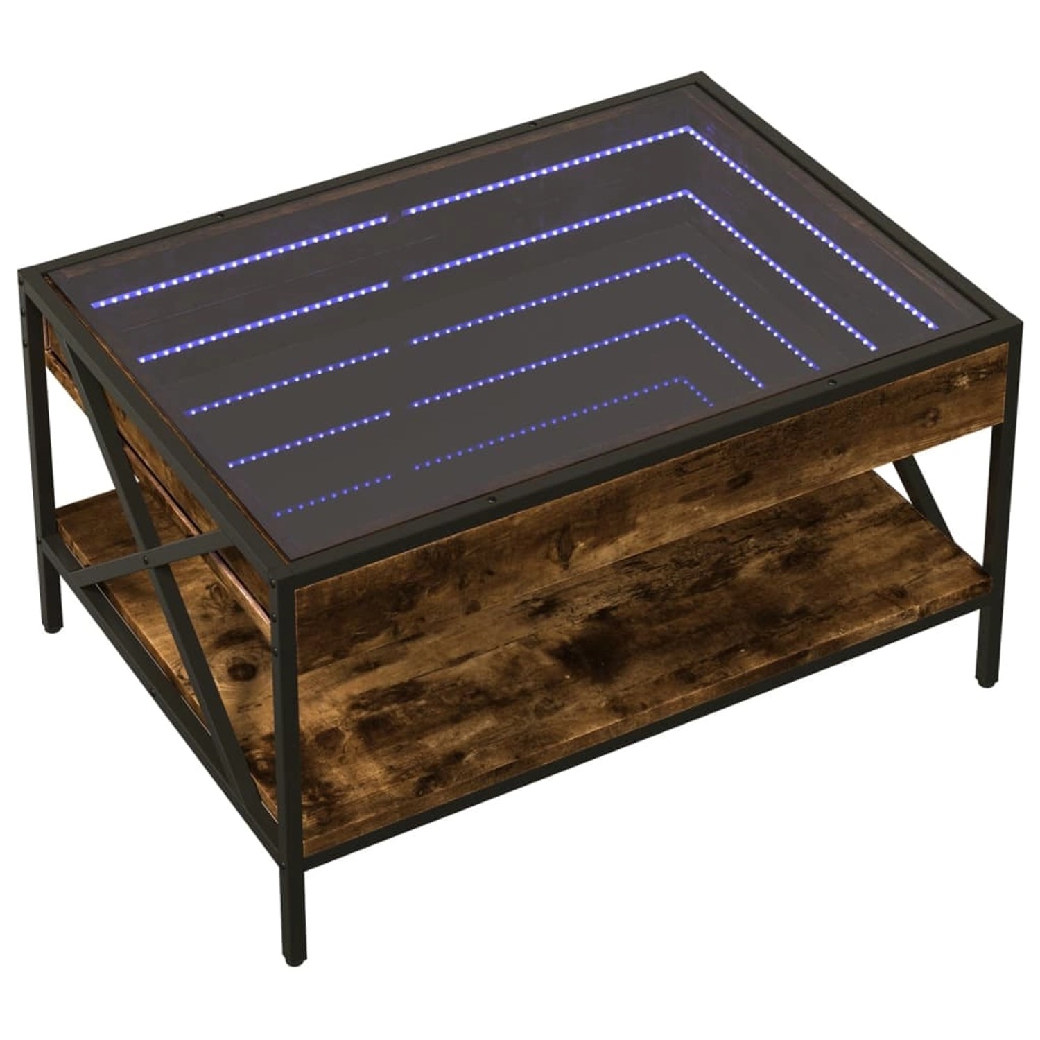 vidaXL Couchtisch mit Infinity-LED Räuchereiche 70x50x38 cm 847704 günstig online kaufen