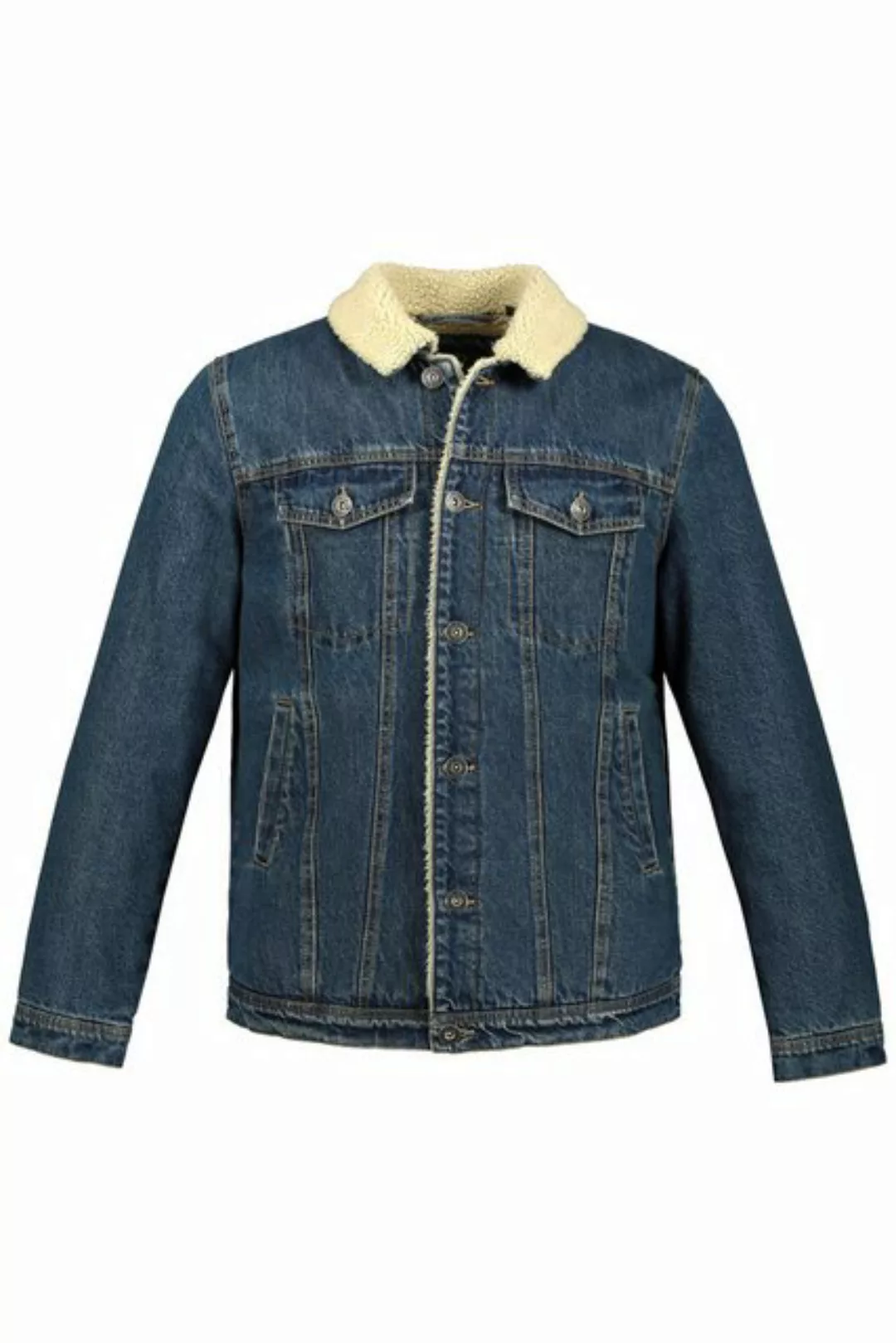 JP1880 Funktionsjacke Jeansjacke Denim Teddyfutter Hemdkragen bis 8 XL günstig online kaufen