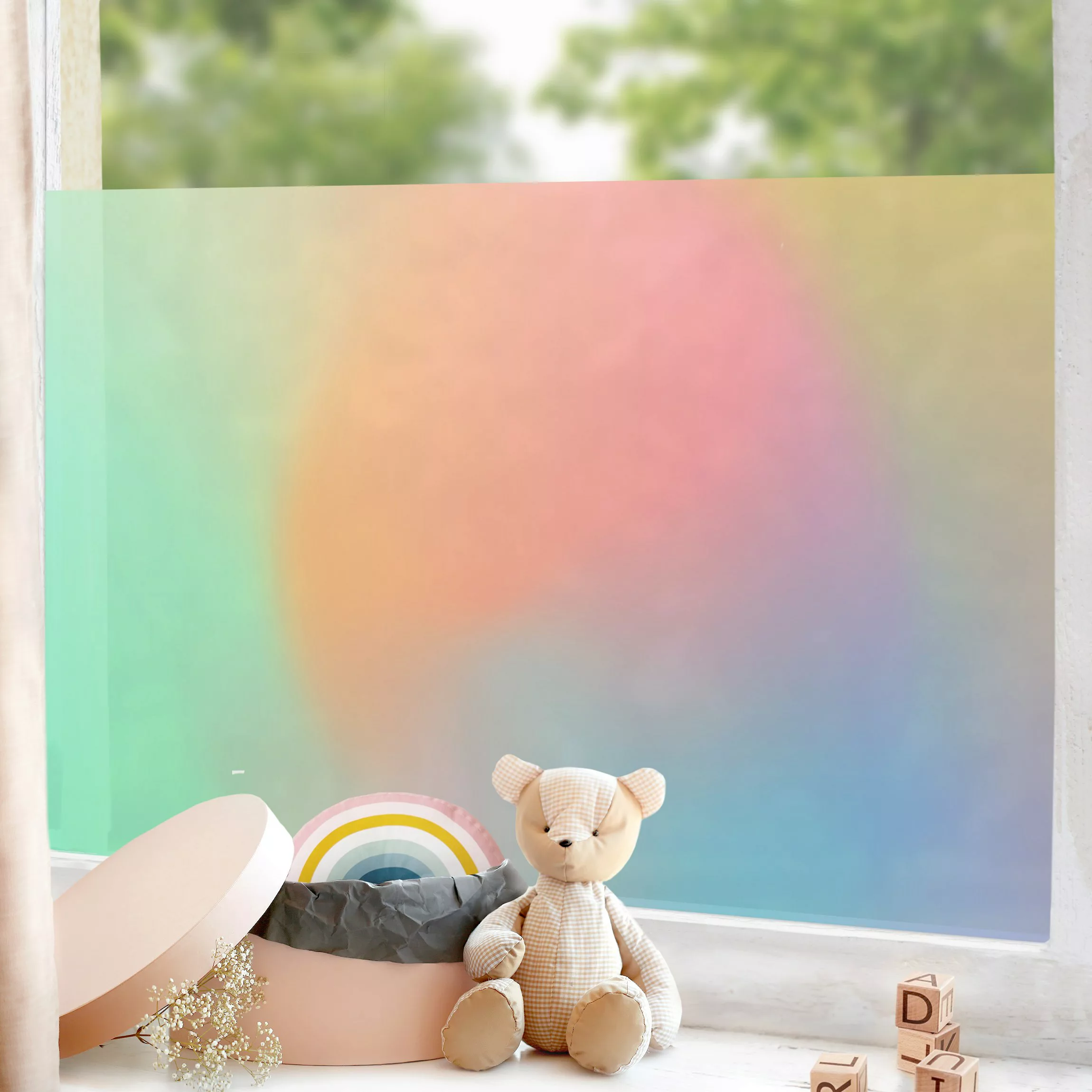 Fensterfolie Regenbogenfarben günstig online kaufen