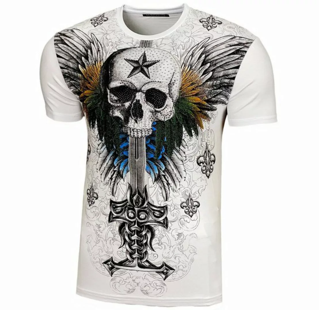 Baxboy T-Shirt Baxboy Totenkopf T-Shirt günstig online kaufen