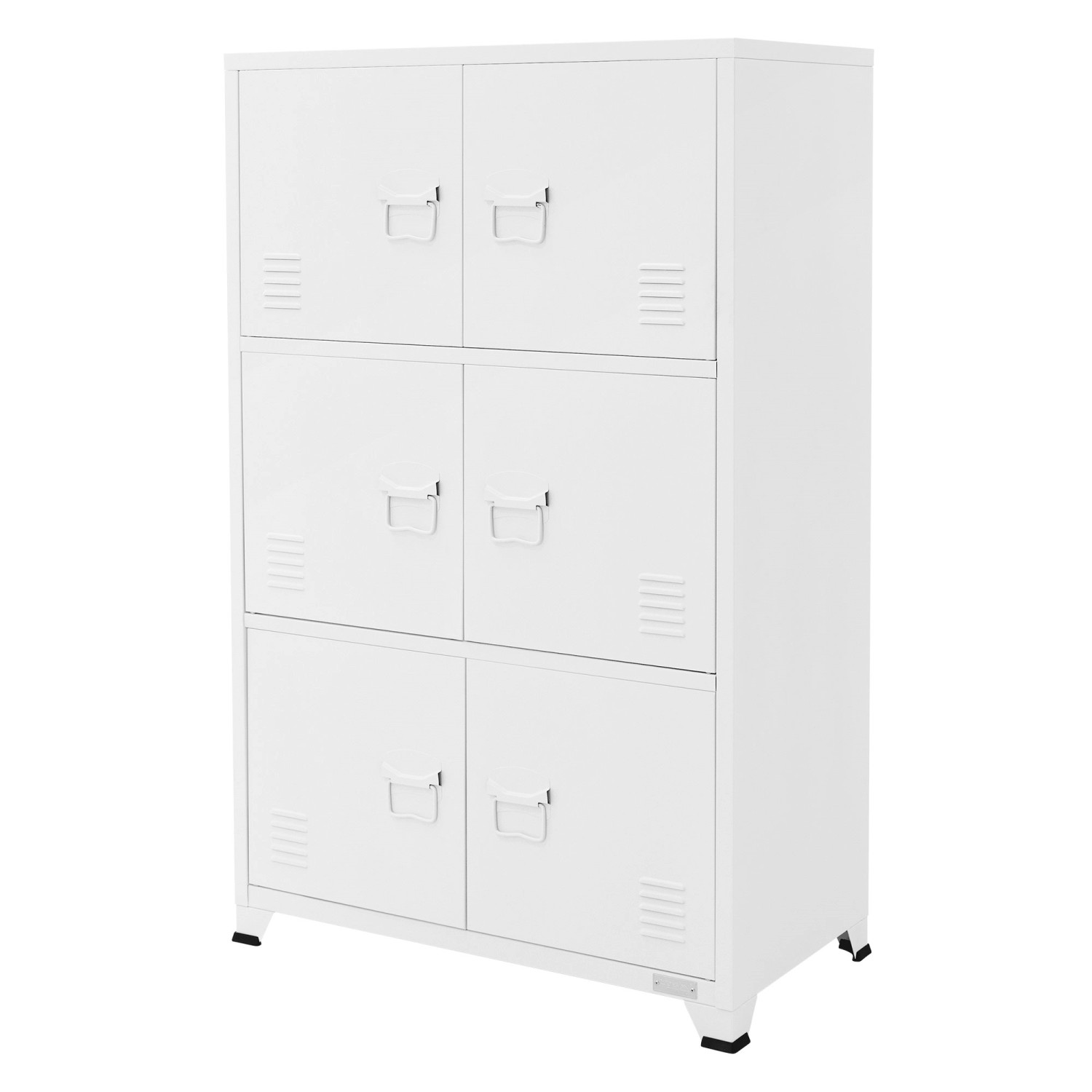 ML-Design Aktenschrank 75x40x120 cm Weiß Stahl Freistehender günstig online kaufen