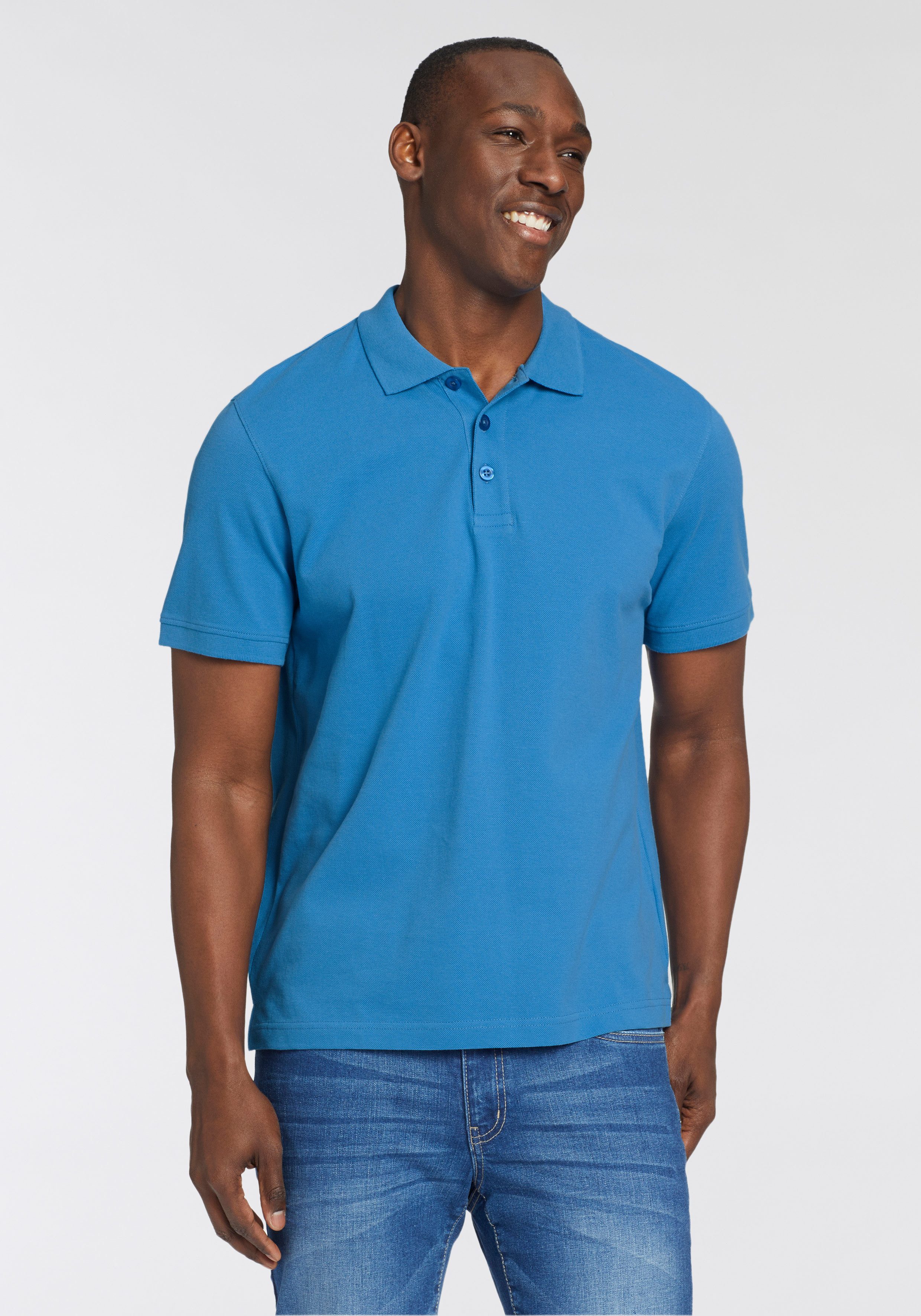 Man's World Poloshirt Kurzarm, lockere Passform, günstig online kaufen