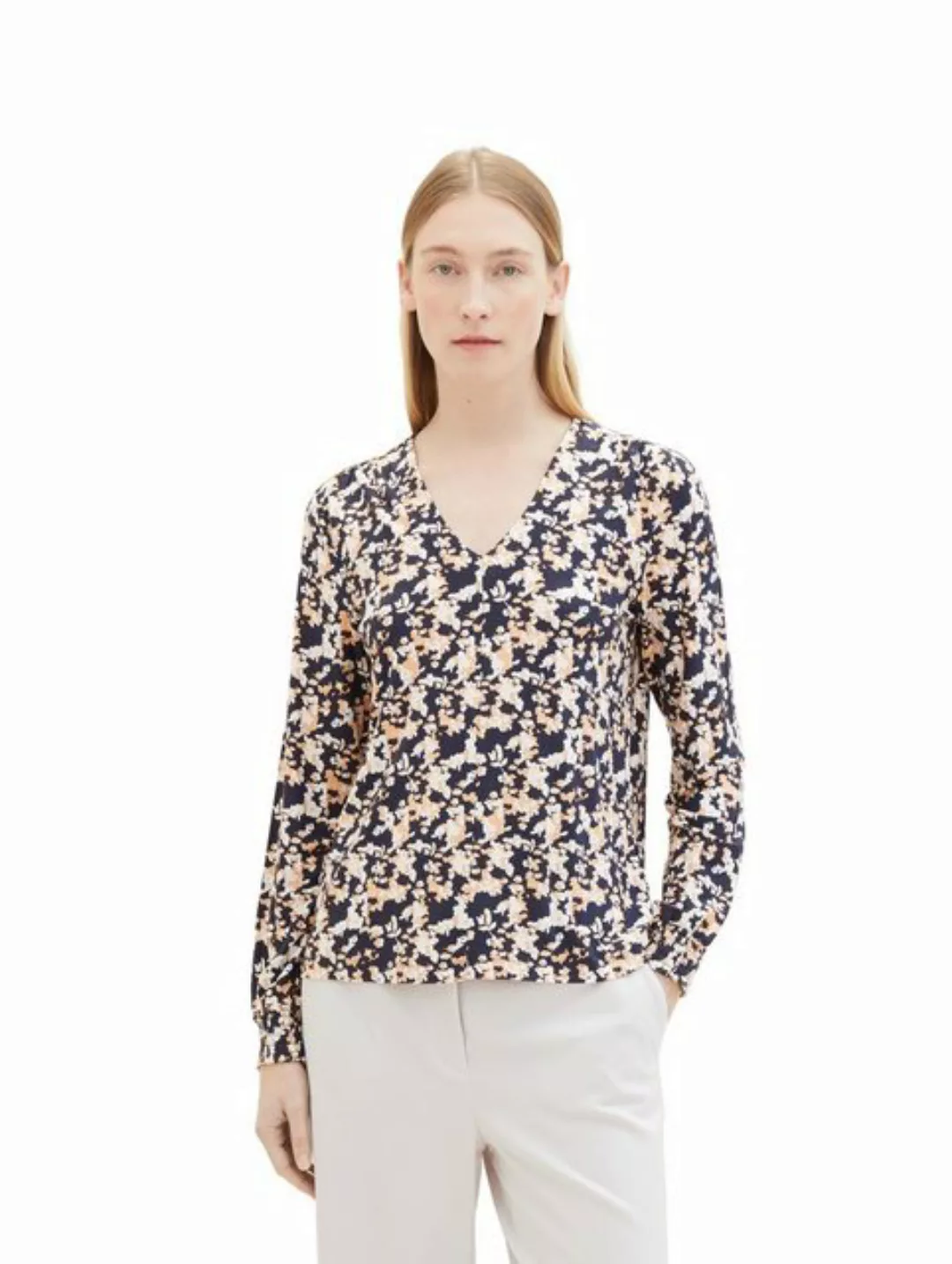 TOM TAILOR Blusenshirt mit Allover-Print günstig online kaufen