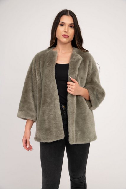 Antonio Cavosi Fellimitatjacke Faux Fur Jacke mit 7/8 Arm günstig online kaufen