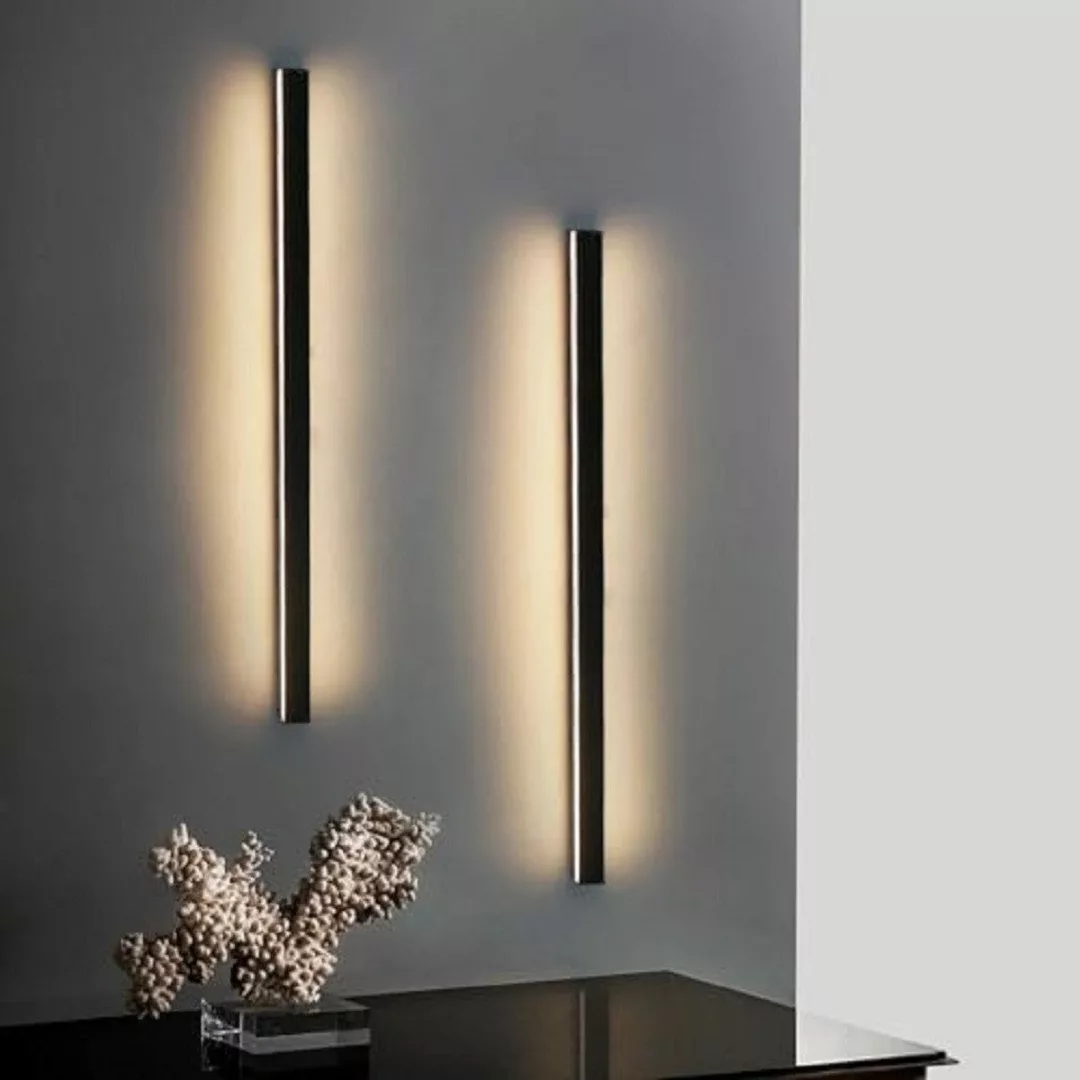 ZMH LED Wandleuchte Innen Schwarz 60/80/100CM günstig online kaufen