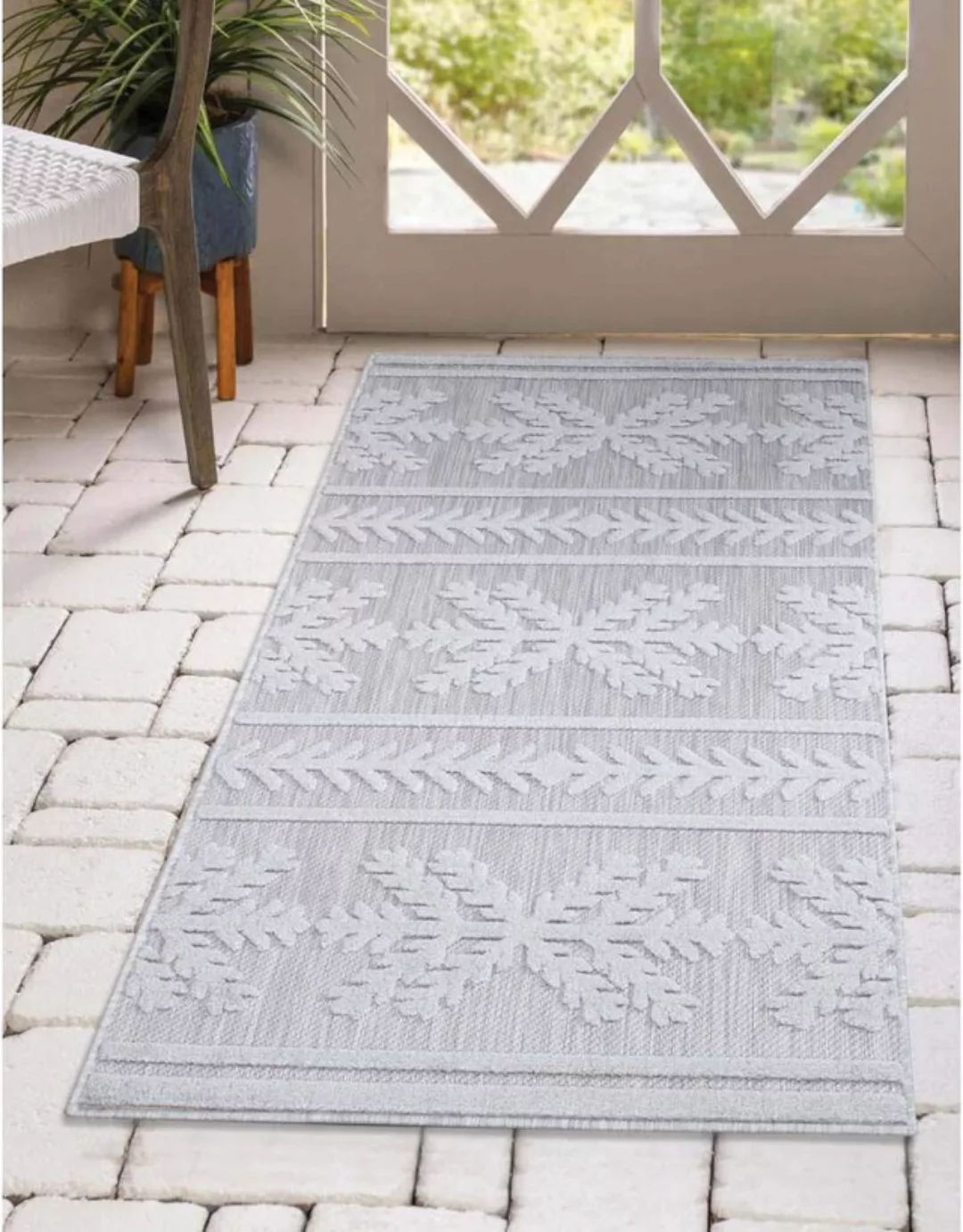 Carpet City Teppich »In-& Outdoorteppich Santorini 411, 3D-Effekt, Boho-Opt günstig online kaufen