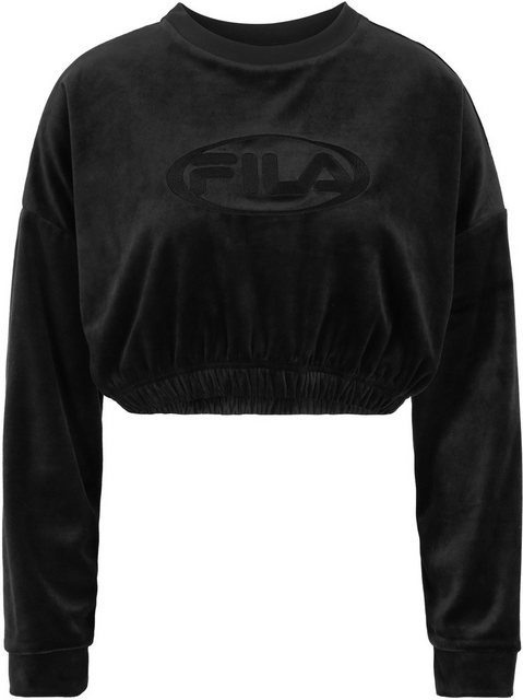 Fila Rundhalspullover Levala Cropped Velvet Crew Shirt günstig online kaufen