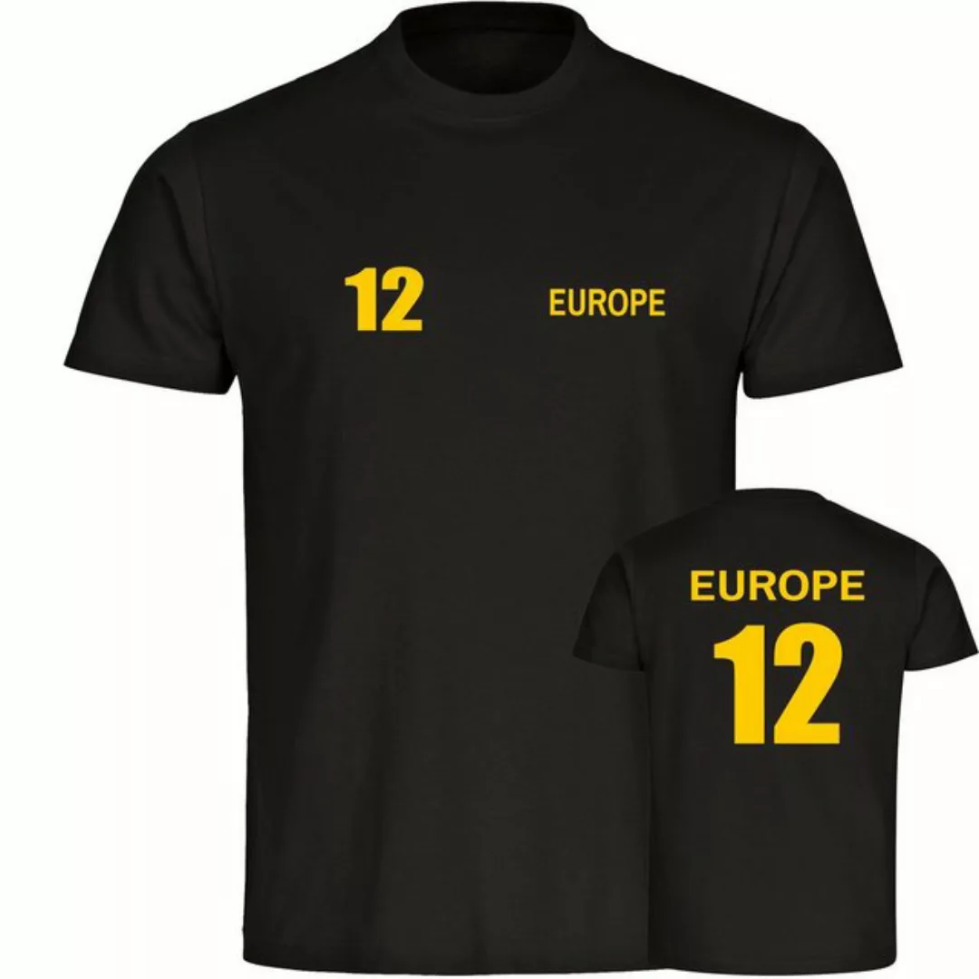 multifanshop T-Shirt Herren Europe - Trikot 12 - Männer günstig online kaufen