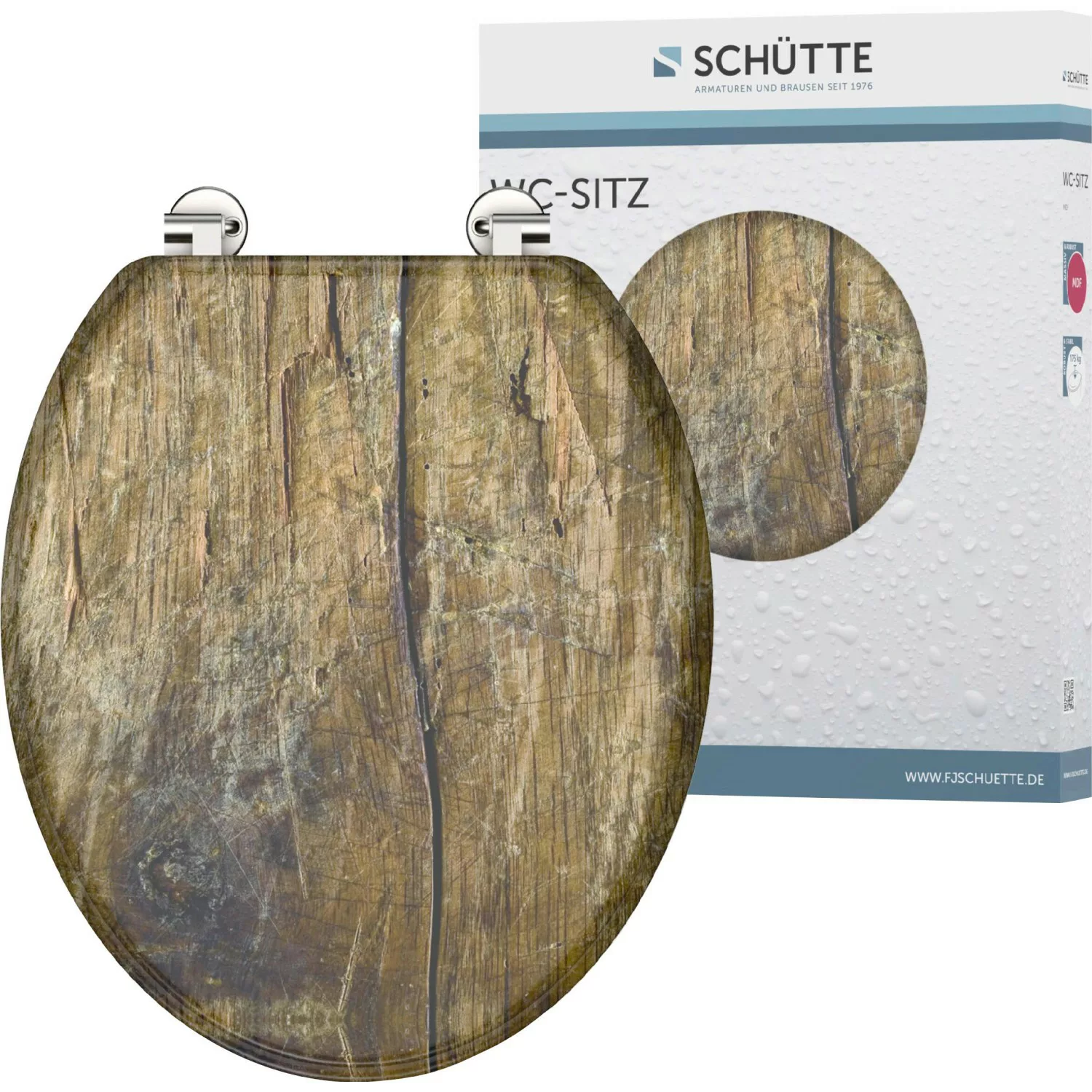 Schütte MDF WC-Sitz Solid Wood günstig online kaufen