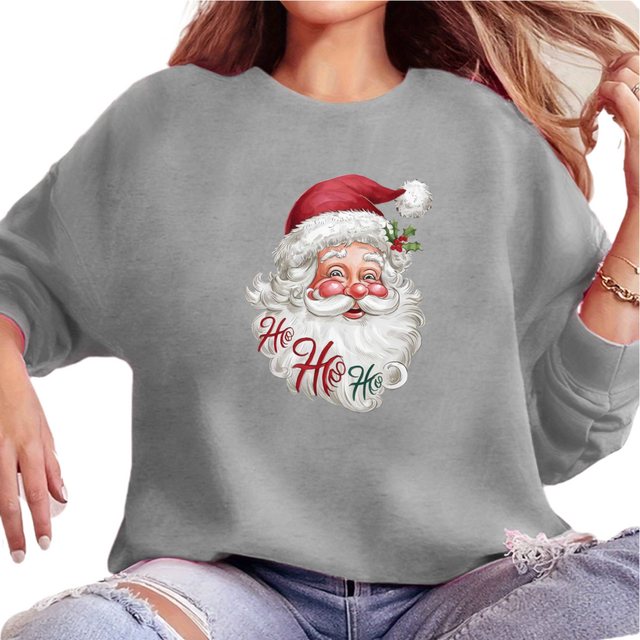 MC Star Weihnachtssweatshirt Weihnachts Sweatshirt Damen Xmas Sweater (Frau günstig online kaufen