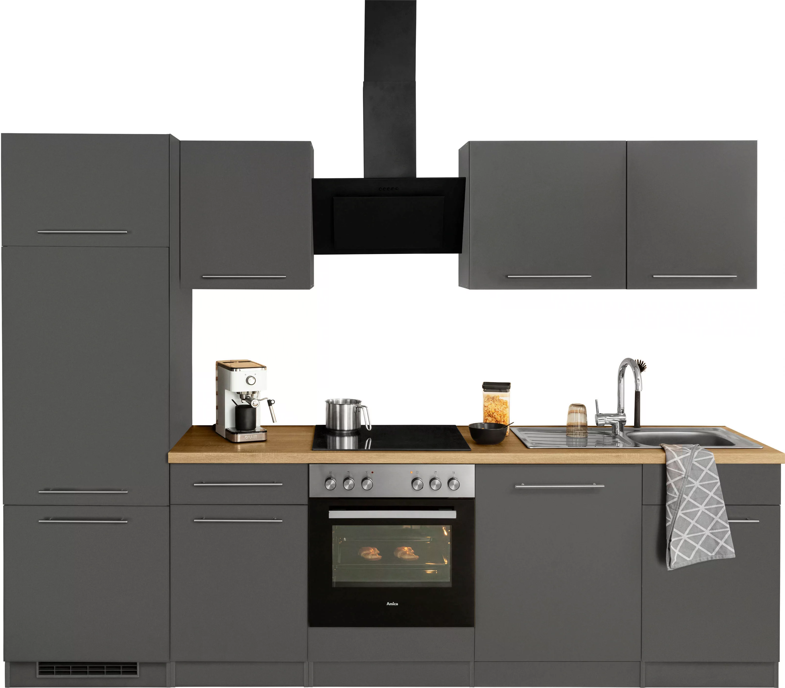wiho Küchen Küchenzeile »Unna«, ohne E-Geräte, Breite 280 cm günstig online kaufen