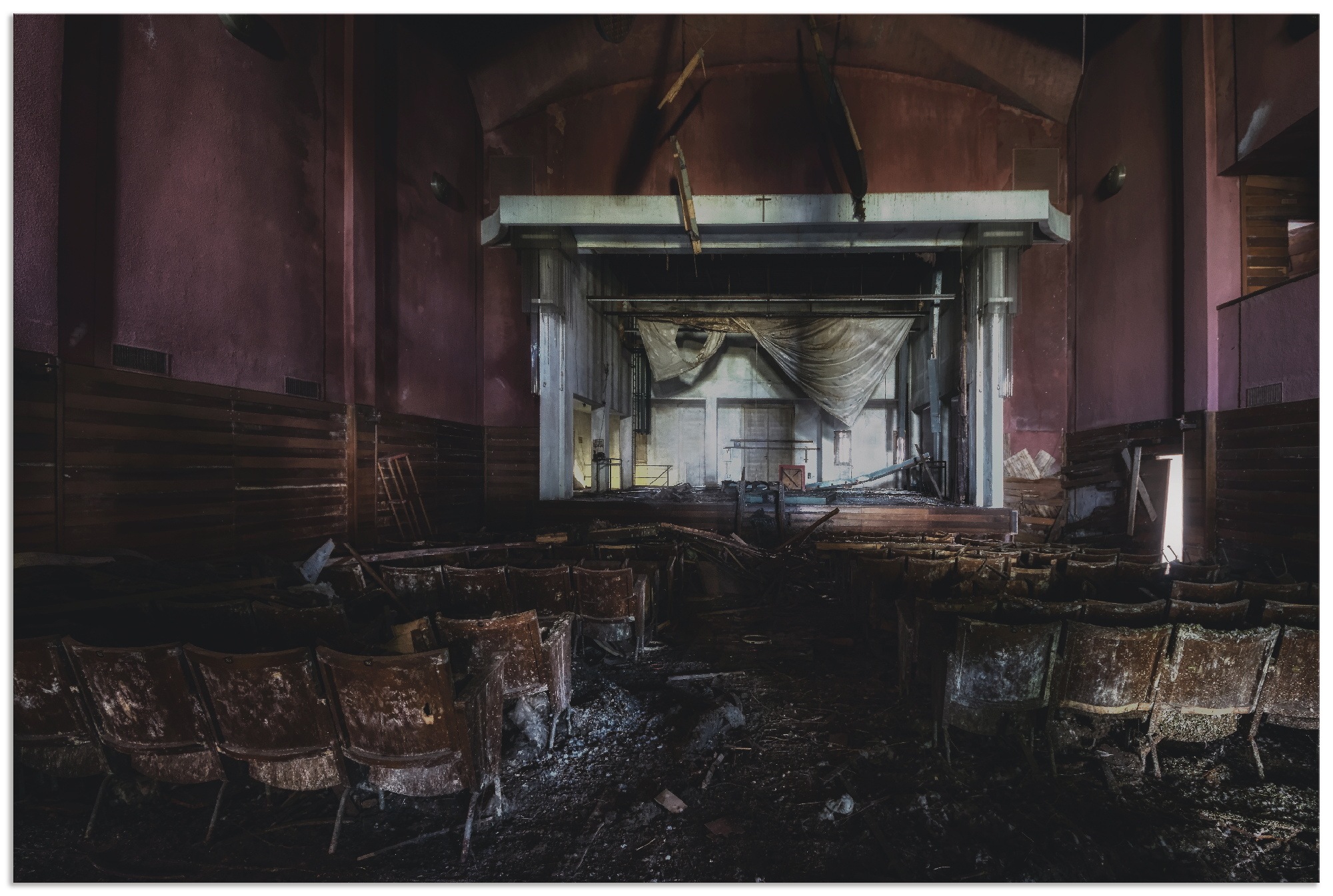 Artland Wandbild "Lost Place - Kino - verlassene Orte", Gebäude, (1 St.), a günstig online kaufen