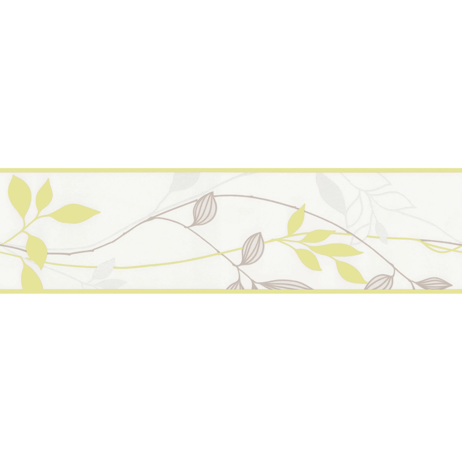 Bricoflor Vlies Tapetenbordüre mit Blätter Design Moderne Tapeten Bordüre m günstig online kaufen
