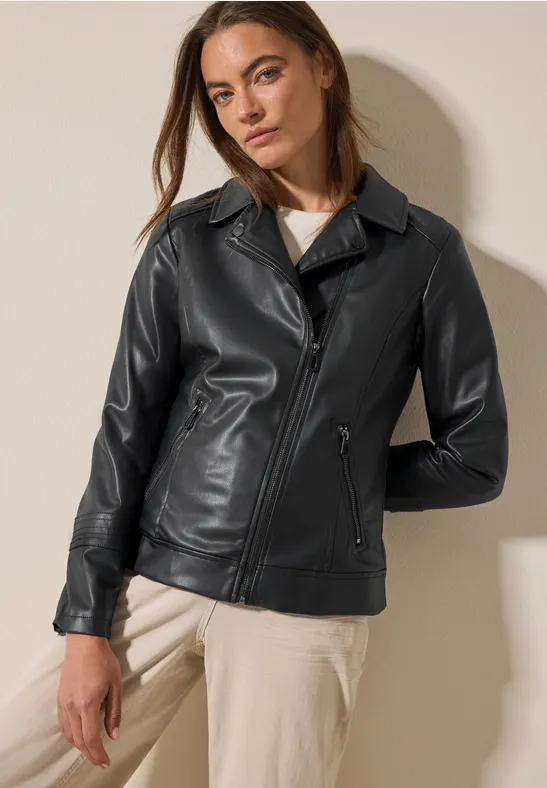 Cecil Bikerjacke, ohne Kapuze, mit asymmetrichem Reißverschluss günstig online kaufen