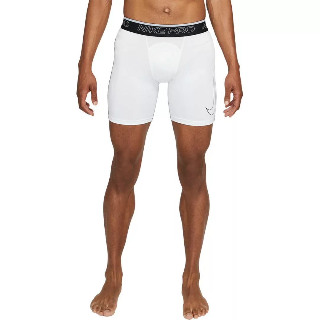 Nike Pro Dri Fit Shorts Hosen 2XL White / Black / Black günstig online kaufen
