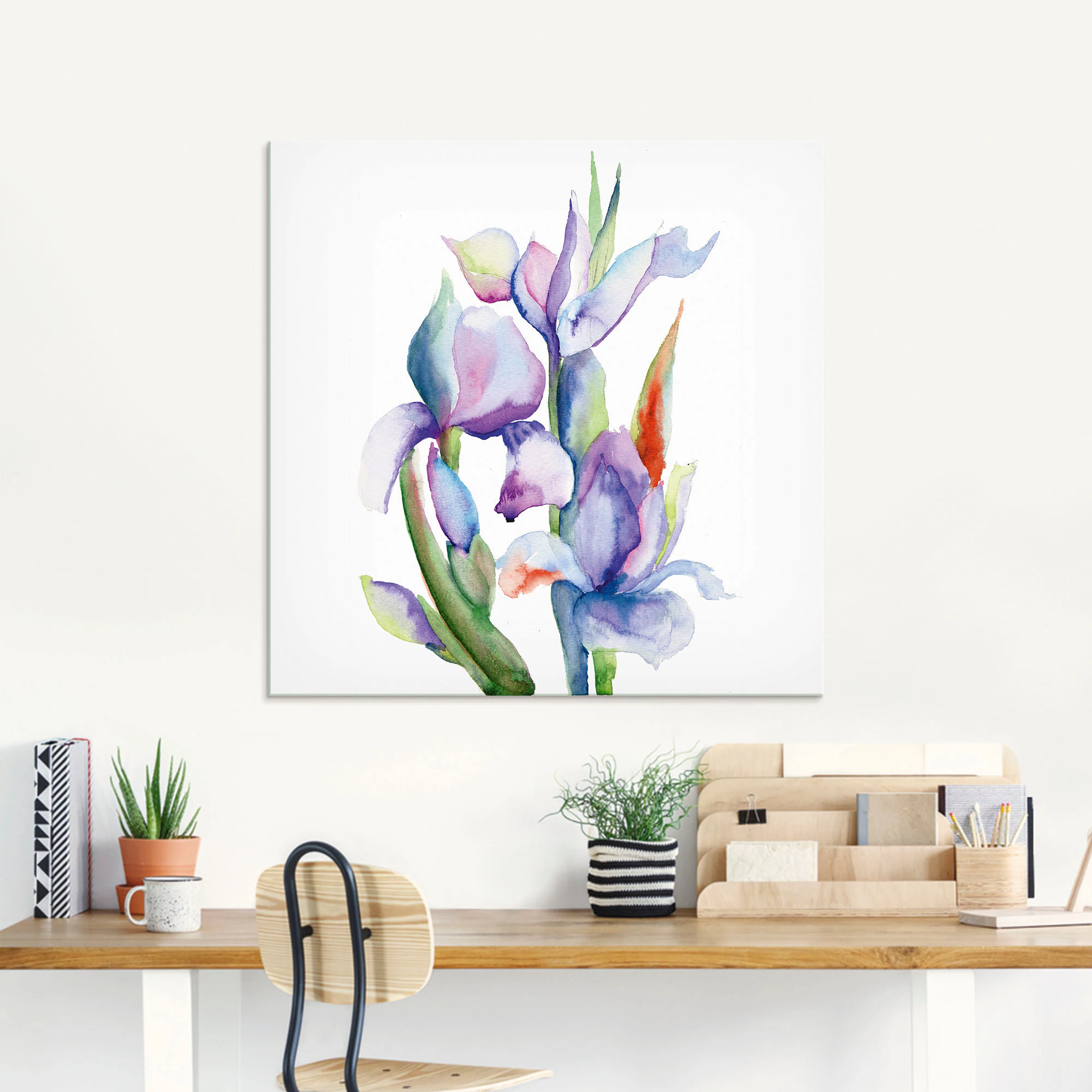 Artland Glasbild "Iris", Blumen, (1 St.), in verschiedenen Größen günstig online kaufen