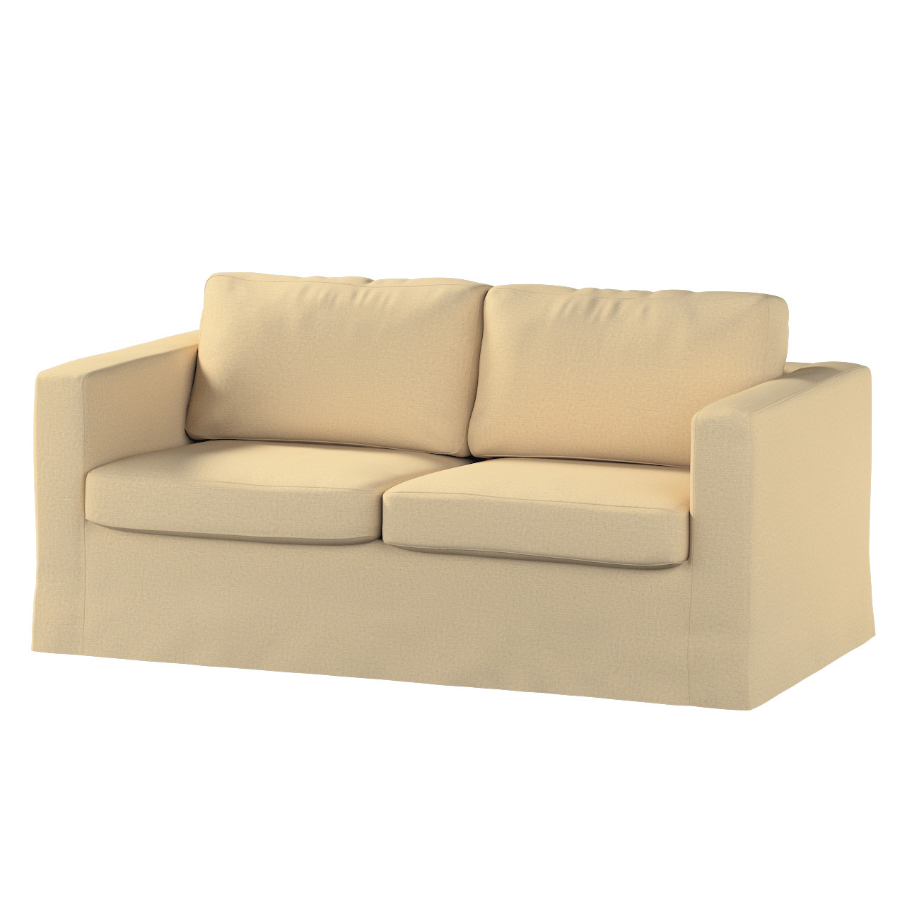 Bezug für Karlstad 2-Sitzer Sofa nicht ausklappbar, lang, sandfarben, Sofah günstig online kaufen