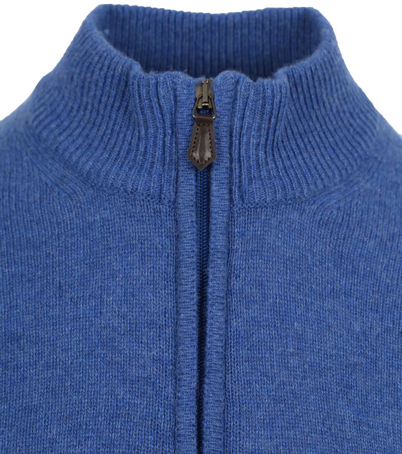 Suitable Half Zip Wollpullover Blau - Größe L günstig online kaufen